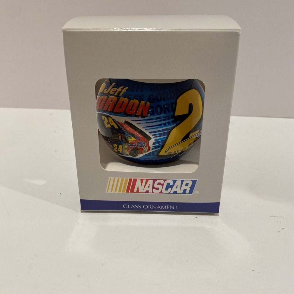 Jeff Gordon‎ NASCAR Glass Ornament 1998 JG Sports Christmas Decoration 3"
